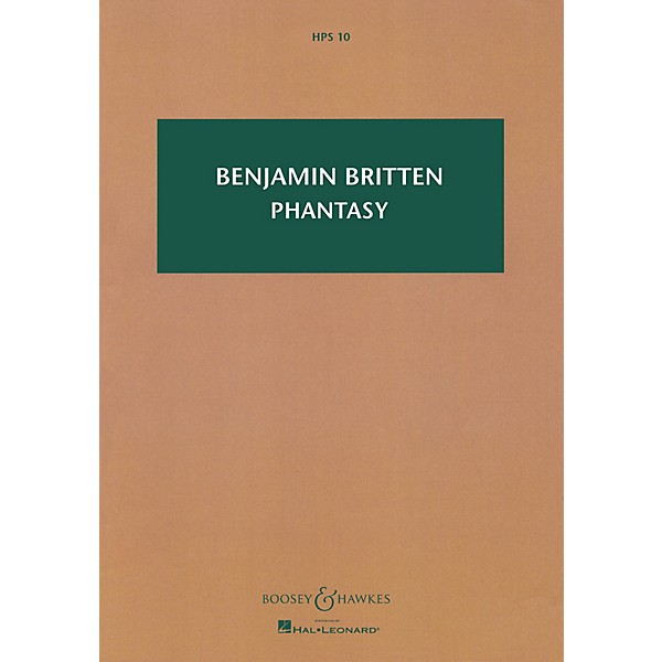 Boosey and Hawkes Phantasy Quartet, Op 2 Boosey & Hawkes Scores/Books Series by Benjamin Britten