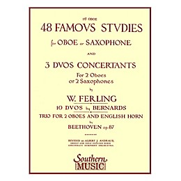 Southern 48 Famous Studies, (1st and 3rd Part) (Oboe) Southern Music Series Arranged by Albert Andraud