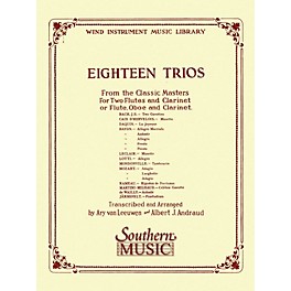 Southern 18 Trios (Complete) from Classic Master (Woodwind Trio) Southern Music Series Arranged by Albert Andraud