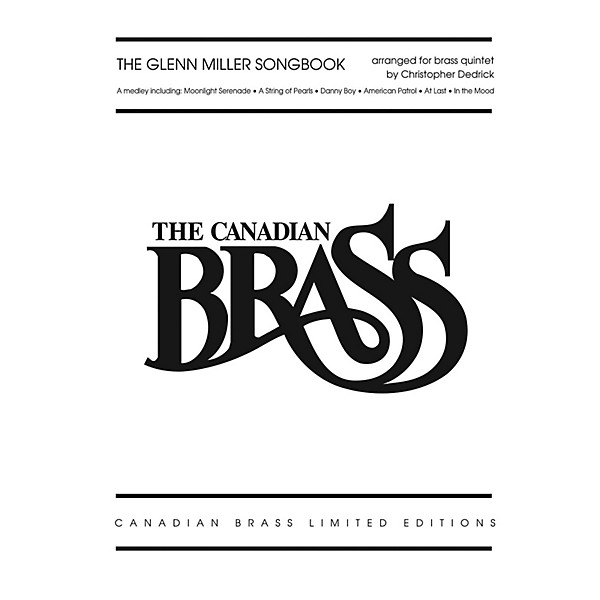 Hal Leonard The Glenn Miller Songbook Brass Ensemble Series by The Canadian Brass