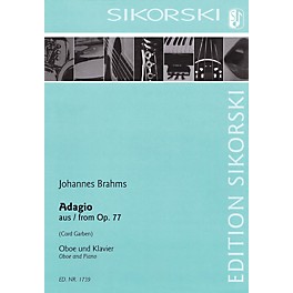 Sikorski Adagio from Op 77 (Oboe and Piano) Woodwind Series