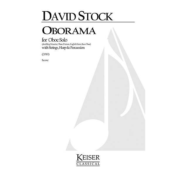 Lauren Keiser Music Publishing Oborama (Oboe Family Solo, Strings, Harp, and Percussion) LKM Music Series by David Stock