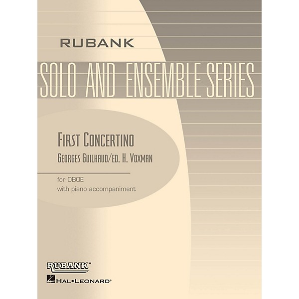 Rubank Publications First Concertino (Oboe Solo with Piano - Grade 4.5) Rubank Solo/Ensemble Sheet Series