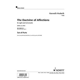 Hal Leonard The Doctrine Of Affections For 8 Wind Instruments, Parts Woodwind Ensemble Series Softcover