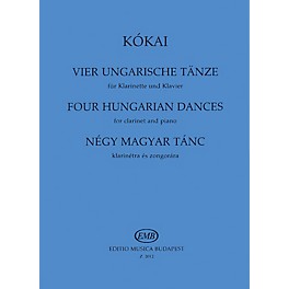 Editio Musica Budapest Four Hungarian Dances EMB Series by Rezsö Kókai