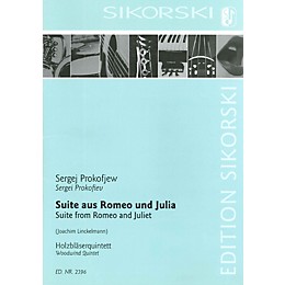 Sikorski Suite from Romeo and Juliet Woodwind Ensemble  by Sergei Prokofiev Arranged by Joachim Linckelmann