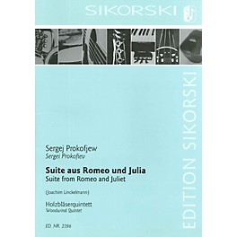 Sikorski Suite from Romeo and Juliet Woodwind Ensemble  by Sergei Prokofiev Arranged by Joachim Linckelmann