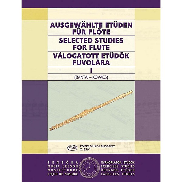 Editio Musica Budapest Selected Studies for Flute - Volume 1 EMB Series