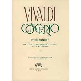 Editio Musica Budapest Concerto in C Minor for Flute, Strings and Continuo, RV 441 EMB Series by Antonio Vivaldi