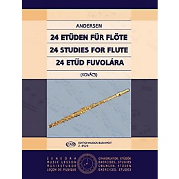 Editio Musica Budapest 24 Studies for Flute, Op. 15 EMB Series by Carl Joachim Andersen
