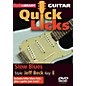 Licklibrary Slow Blues - Quick Licks (Style: Jeff Beck; Key: E) Lick Library Series DVD Written by Michael Casswell thumbnail