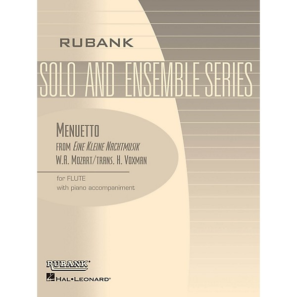 Rubank Publications Menuetto from Eine Kleine Nachtmusik Rubank Solo/Ensemble Sheet Series Softcover
