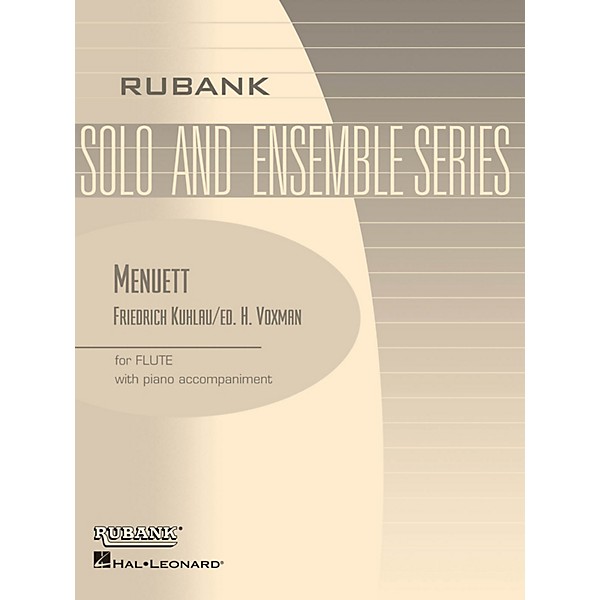 Rubank Publications Menuett (Flute Solo with Piano - Grade 2.5) Rubank Solo/Ensemble Sheet Series