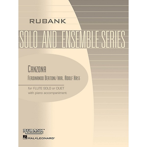 Rubank Publications Canzona (Flute Solo/Duet with Piano - Grade 2.5) Rubank Solo/Ensemble Sheet Series