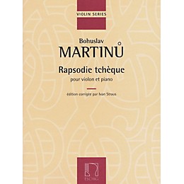 Hal Leonard Rapsodie Tcheque For Violin And Piano (rhapsody) Editions Durand Series