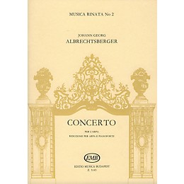 Editio Musica Budapest Concerto per l'arpa, 2 corni ed archi (Score) EMB Series by Johann Georg Albrechtsberger