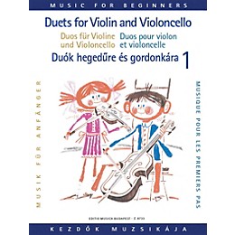 Editio Musica Budapest Duets for Violin and Violoncello for Beginners (Volume 1) EMB Series by Various