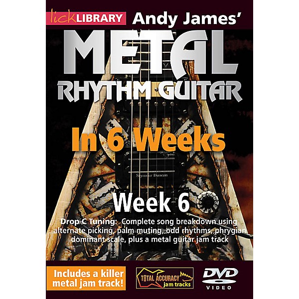 Licklibrary Andy James' Metal Rhythm Guitar in 6 Weeks (Week 6) Lick Library Series DVD Performed by Andy James
