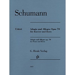 G. Henle Verlag Adagio and Allegro, Op. 70 Henle Music Folios Composed by Robert Schumann Edited by Ernst Herttrich