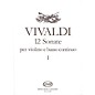Editio Musica Budapest 12 Sonatas for Violin and Basso Continuo - Volume 1 EMB Series by Antonio Vivaldi thumbnail