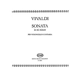 Editio Musica Budapest Sonata in E minor for Cello and Guitar RV40 EMB Series by Antonio Vivaldi