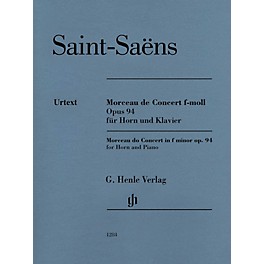 G. Henle Verlag Morceau de Concert in F minor Op. 94 (Horn and Piano) Henle Music Folios Series Softcover