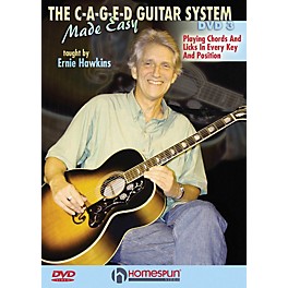 Homespun The C-A-G-E-D Guitar System Made Easy Instructional/Guitar/DVD Series DVD Performed by Ernie Hawkins