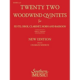 Southern 22 Woodwind Quintets - New Edition (Horn Part) Southern Music Series Arranged by Albert Andraud