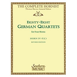 Southern 88 German Quartets (Horn Quartet - Horn T.C. 4) Southern Music Series Arranged by Thomas Bacon