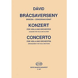 Editio Musica Budapest Concerto for Viola and Orchestra (Viola and Piano (Reduction)) EMB Series Composed by Gyula Dávid