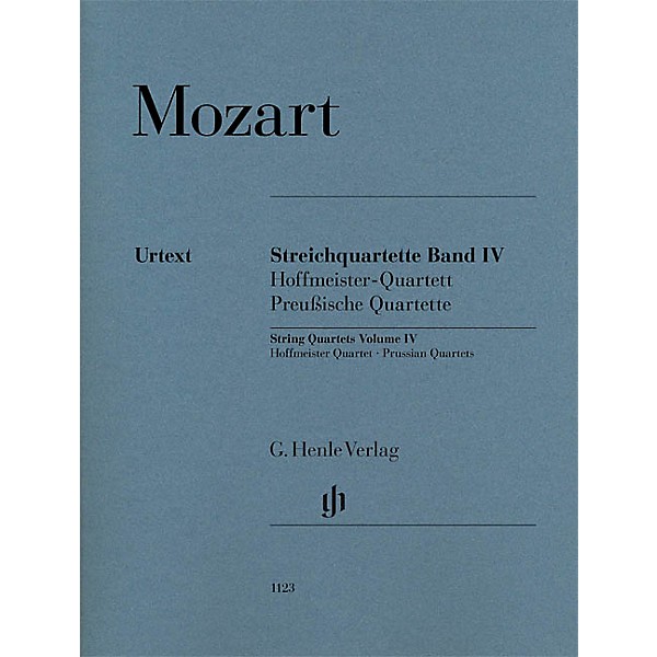 G. Henle Verlag String Quartets Volume Iv (4) Henle Music Folios Series by Wolfgang Amadeus Mozart