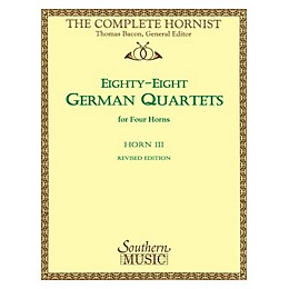Southern 88 German Quartets (Horn Quartet - Horn 3) Southern Music Series Softcover Arranged by Thomas Bacon