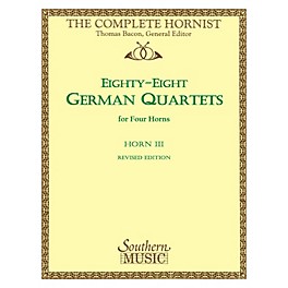 Southern 88 German Quartets (Horn Quartet - Horn 3) Southern Music Series Softcover Arranged by Thomas Bacon