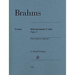 G. Henle Verlag Piano Sonata C Major Op. 1 Henle Music Folios Series Softcover Composed by Johannes Brahms