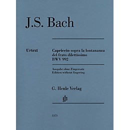 G. Henle Verlag Capriccio sopra la lontananza, BWV 992 Henle Music Softcover by Bach Edited by Georg von Dadelsen