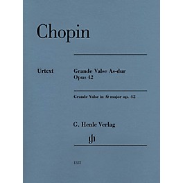 G. Henle Verlag Grande Valse A-flat Major Op. 42 (Edition with Fingering) Henle Music Folios Series Softcover