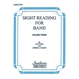 Southern Sight Reading for Band, Book 3 (Percussion 2) Southern Music Series Composed by Billy Evans