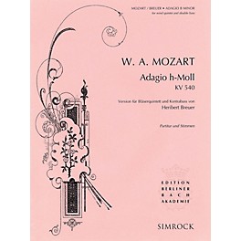 Simrock Adagio in B Minor, K .540 Composed by Wolfgang Amadeus Mozart Arranged by Heribert Breuer