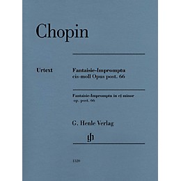 G. Henle Verlag Fantaisie-Impromptu C-sharp Minor Op. Post. 66 Henle Music Folios Series Softcover