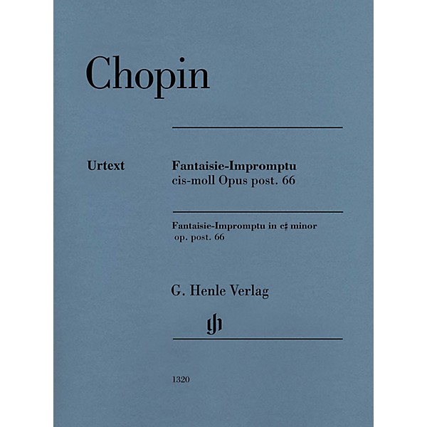 G. Henle Verlag Fantaisie-Impromptu C-sharp Minor Op. Post. 66 Henle Music Folios Series Softcover