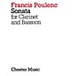 Chester Music Sonata for Clarinet and Bassoon Music Sales America Series Composed by Francis Poulenc
