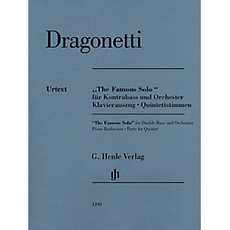 G. Henle Verlag The Famous Solo for Double Bass and Orchestra by Domenico Dragonetti Edited by Tobias Glöckler