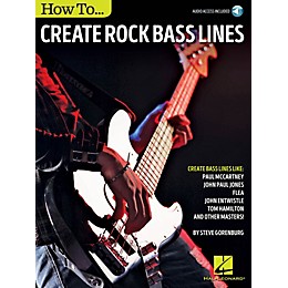 Hal Leonard How to Create Rock Bass Lines Bass Instruction Series Softcover Audio Online Written by Steve Gorenberg