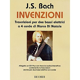 Ricordi J.S. Bach - Inventions (Transcriptions for 2 Four-String Electric Basses) Misc Series CD-ROM