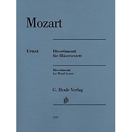G. Henle Verlag Divertimenti for 2 Oboes, 2 Horns and 2 Bassoons by Wolfgang Amadeus Mozart Edited by Felix Loy