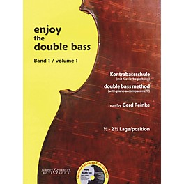 Bote & Bock Enjoy the Double Bass Series Softcover with CD Written by Gerd Reinke