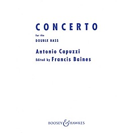 Boosey and Hawkes Double Bass Concerto in F Series Composed by Antonio Capuzzi