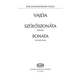 Editio Musica Budapest Sonata for Solo Viola EMB Series Softcover