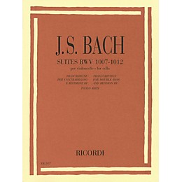 Ricordi Suites, BWV 1007-1012 (Double Bass) String Solo Series Softcover