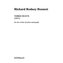 Novello Three Duets for Two Violas (Teacher and Pupil) Music Sales America Softcover by Richard Rodney Bennett